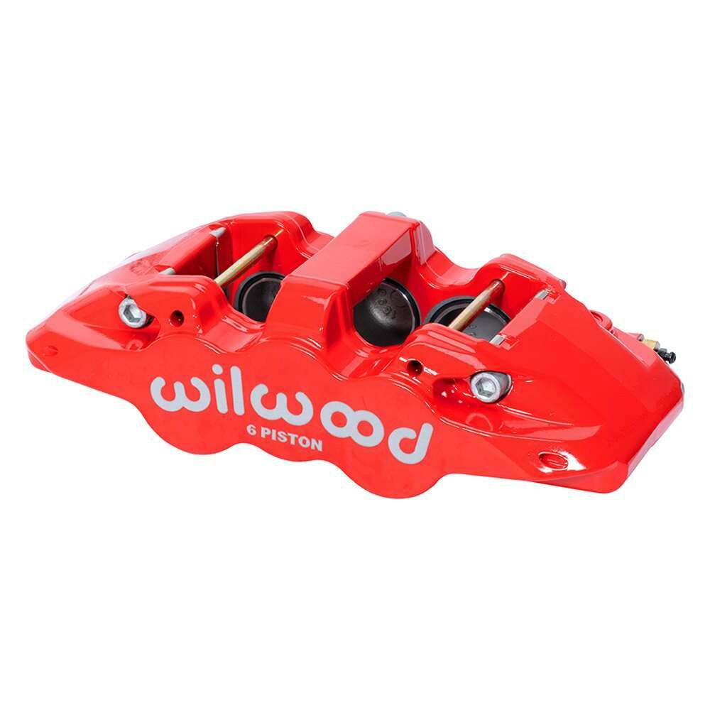 Wilwood Caliper-Forged Dynalite w/Dust Seal-Red 4.04in Pistons 1.25 Disc - 120-14443-RD
