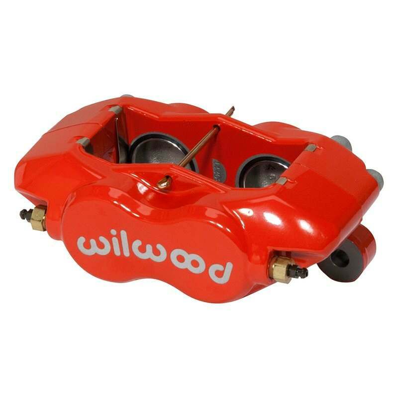 Wilwood Caliper-Forged DynaliteI w/Dust Seal-Red 1.38in Pistons .81in Disc - 120-14446-RD