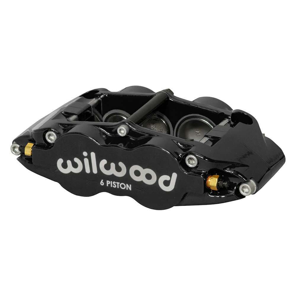 Wilwood Caliper Forged Narrow Superlite R/H FNSL6R-DS Dust Seal 1.62/1.12/1.12,1.25 Rotor - Black - 120-14489-BK