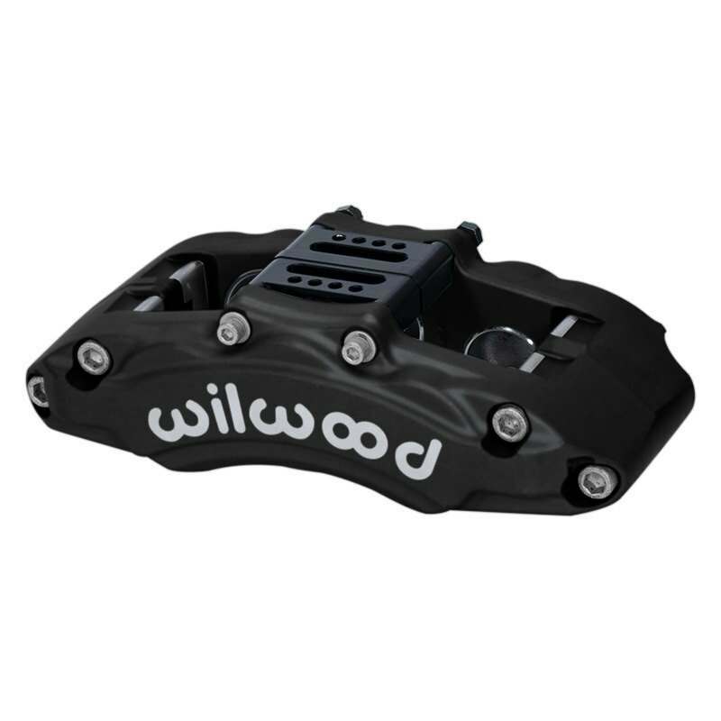 Wilwood Caliper - AT6 Lug Mount Black 1.75in/1.38in/1.38in Piston .75in Rotor - Left Side - 120-14851-BK