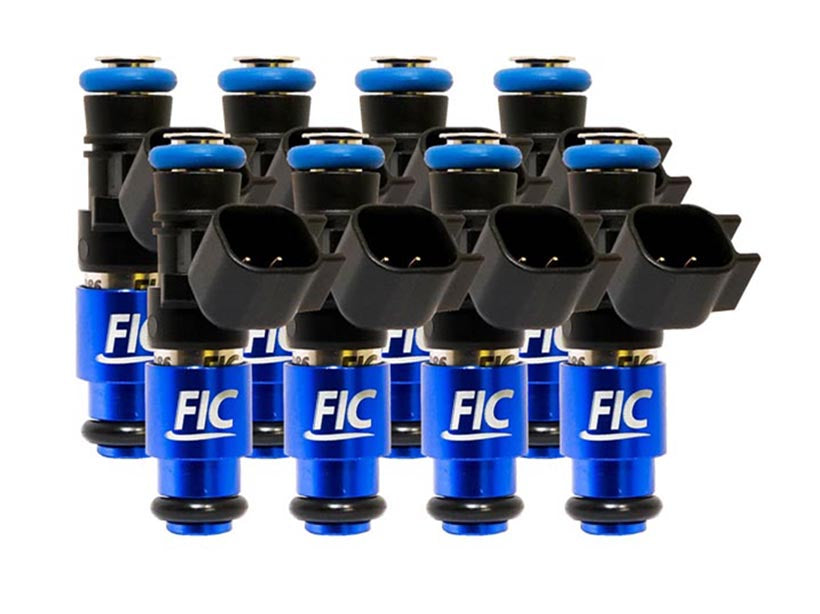 1200cc-D (130 lbs/hr at OE 58 PSI fuel pressure) FIC Fuel Injector Clinic Injector Set for Dodge Hemi SRT-8, 5.7 (High-Z)