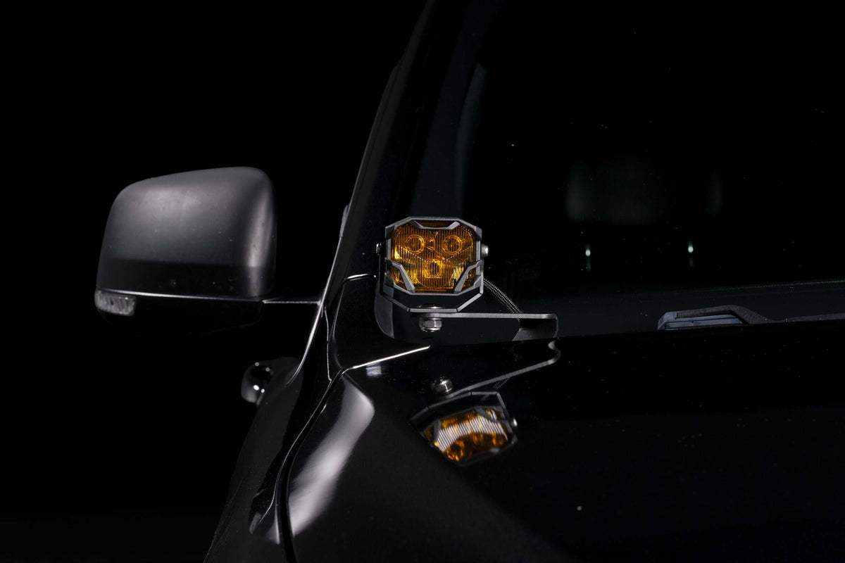 Morimoto Ditch Light Brackets: Jeep Grand Cherokee (11-22) / Durango (11-24 / Set) - BAF148