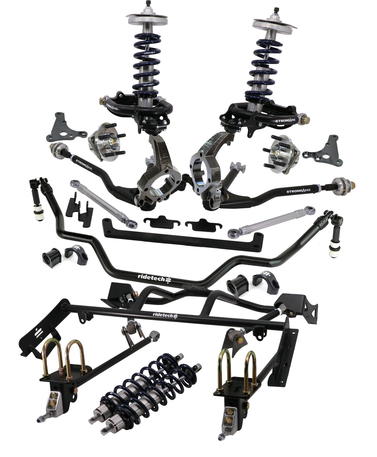 Ridetech HQ Coil-Over System With Hub Spindles For 1964-1966 Mustang. - 12090203