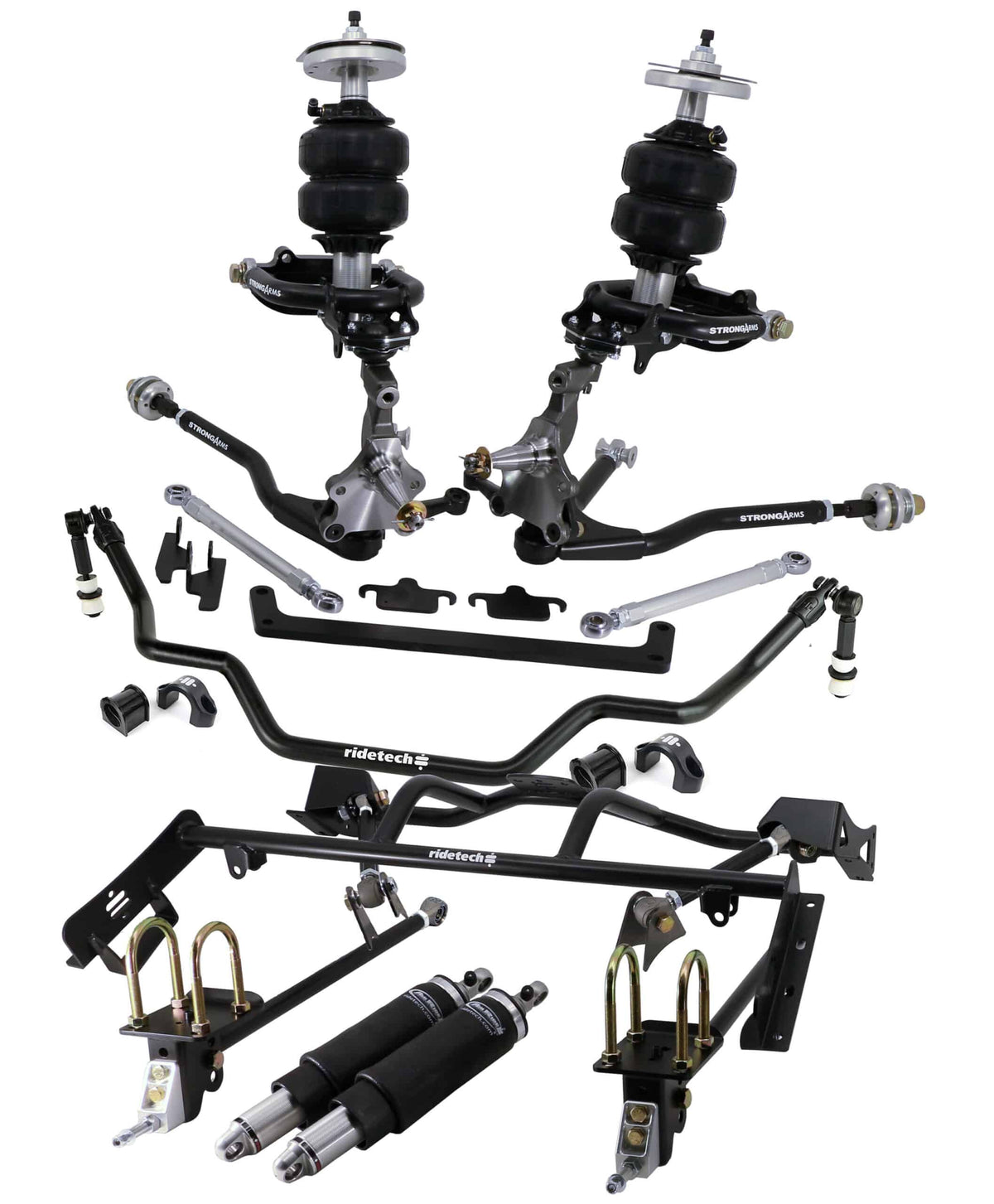 Ridetech HQ Air Suspension System For 1964-1966 Mustang. - 12090297