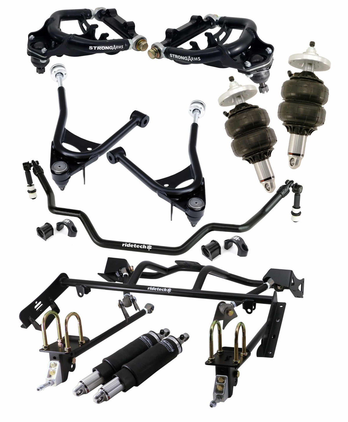 Ridetech HQ Air Suspension System For 1967-1970 Mustang. - 12100297