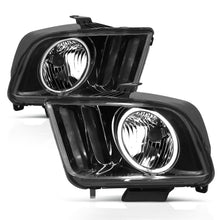 ANZO Crystal Headlight Set W/Halo (2005-2009 Mustang) - 121033