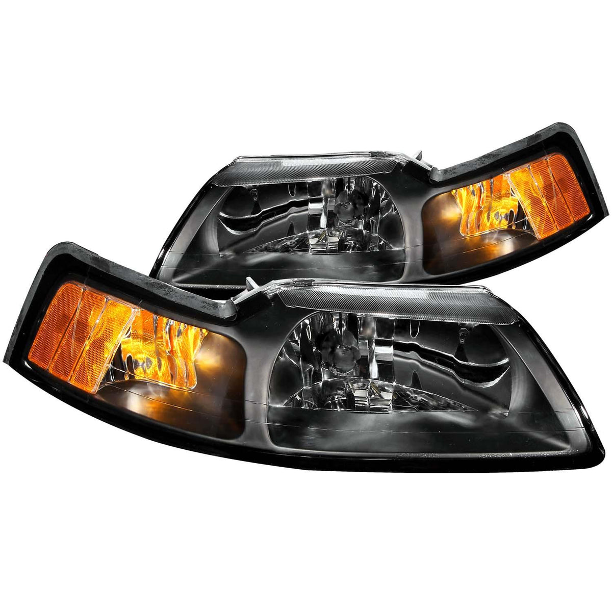 ANZO Crystal Headlight Set (1999-2004 Mustang) - 121040