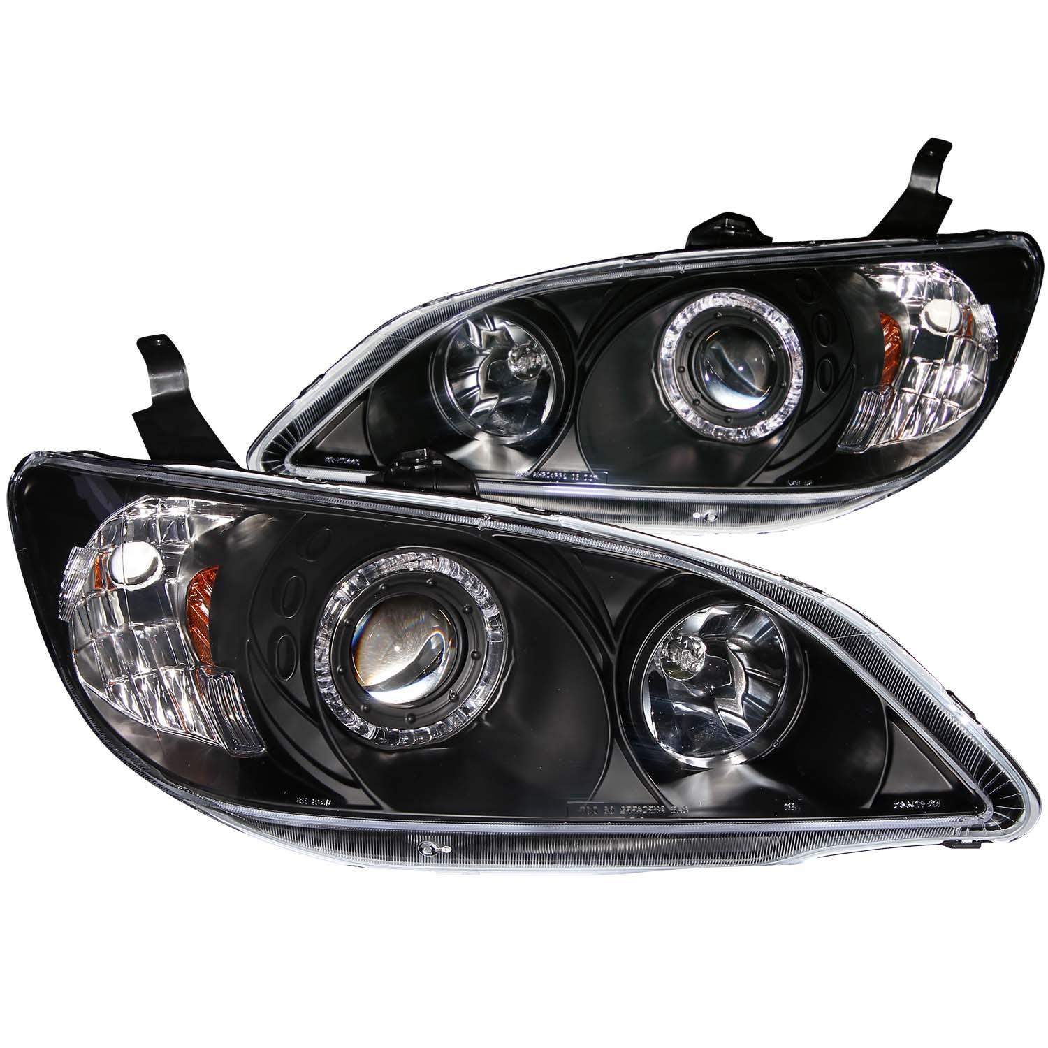 ANZO Projector Headlight Set W/Halo (2004-2005 Civic) - 121059