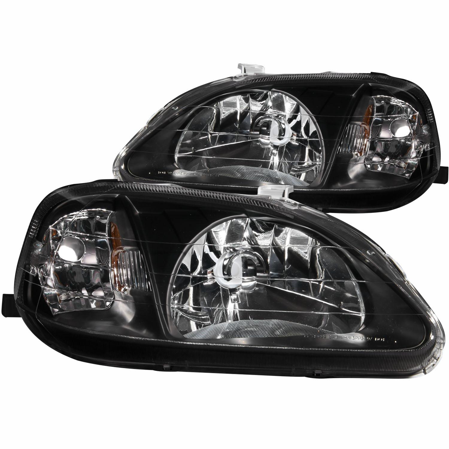 ANZO Crystal Headlight Set (1999-2000 Civic) - 121070