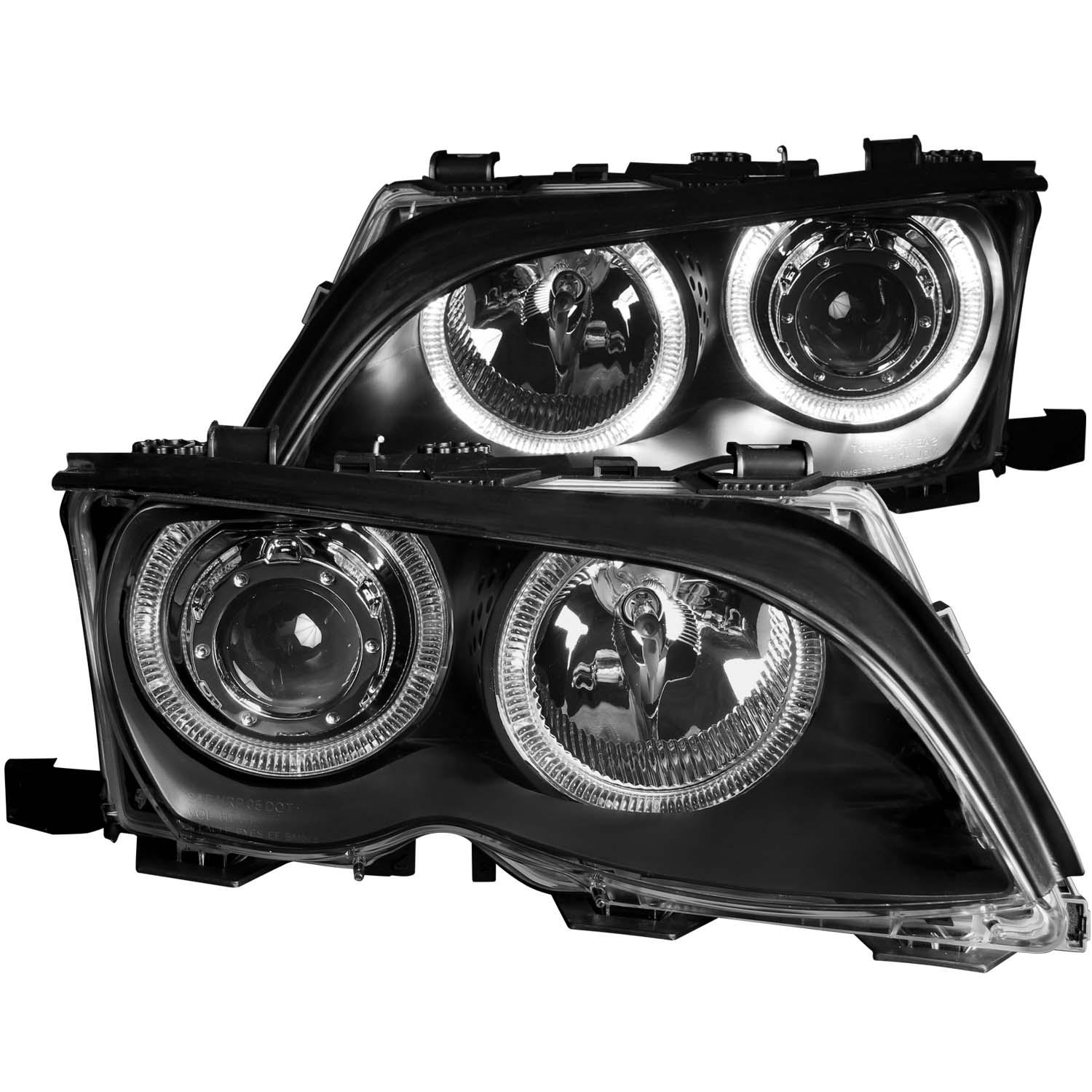 ANZO Projector Headlight Set W/Halo (2002-2005 325i, 325xi, 330i, 330xi) - 121140