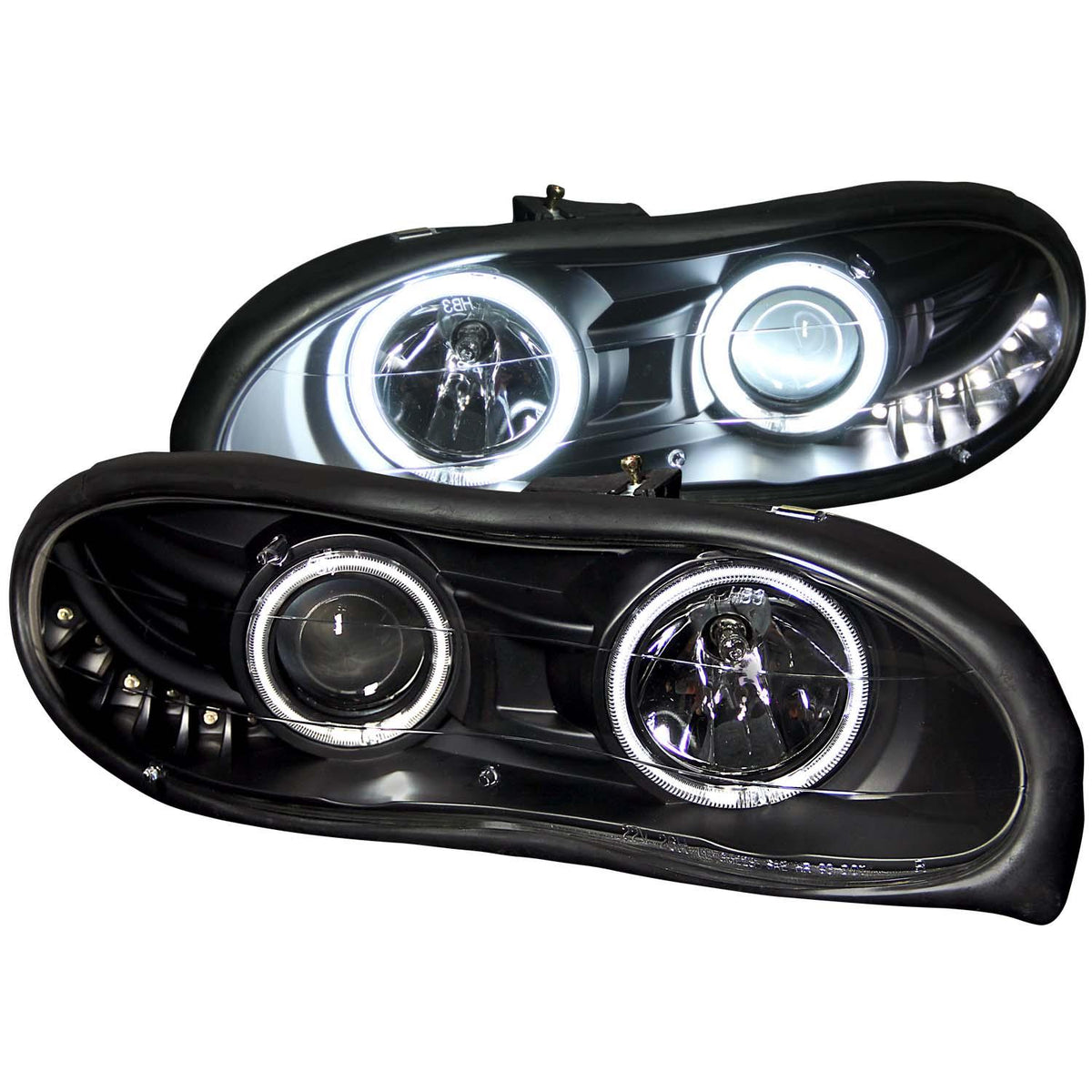 ANZO Projector Headlight Set W/Halo (1998-2002 Camaro) - 121160