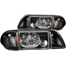 ANZO Crystal Headlight Set (1987-1993 Mustang) - 121192