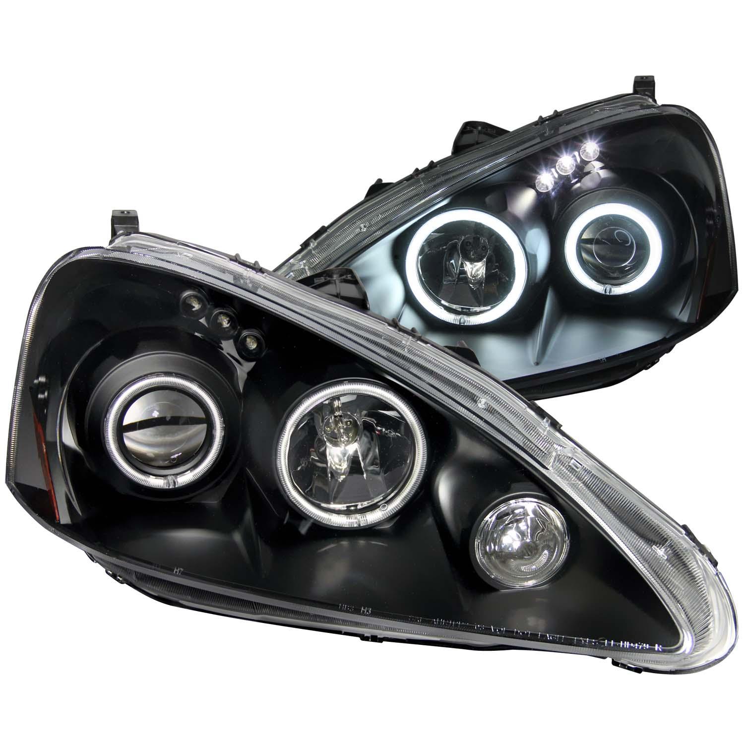 ANZO Projector Headlight Set W/Halo (2005-2006 RSX) - 121197