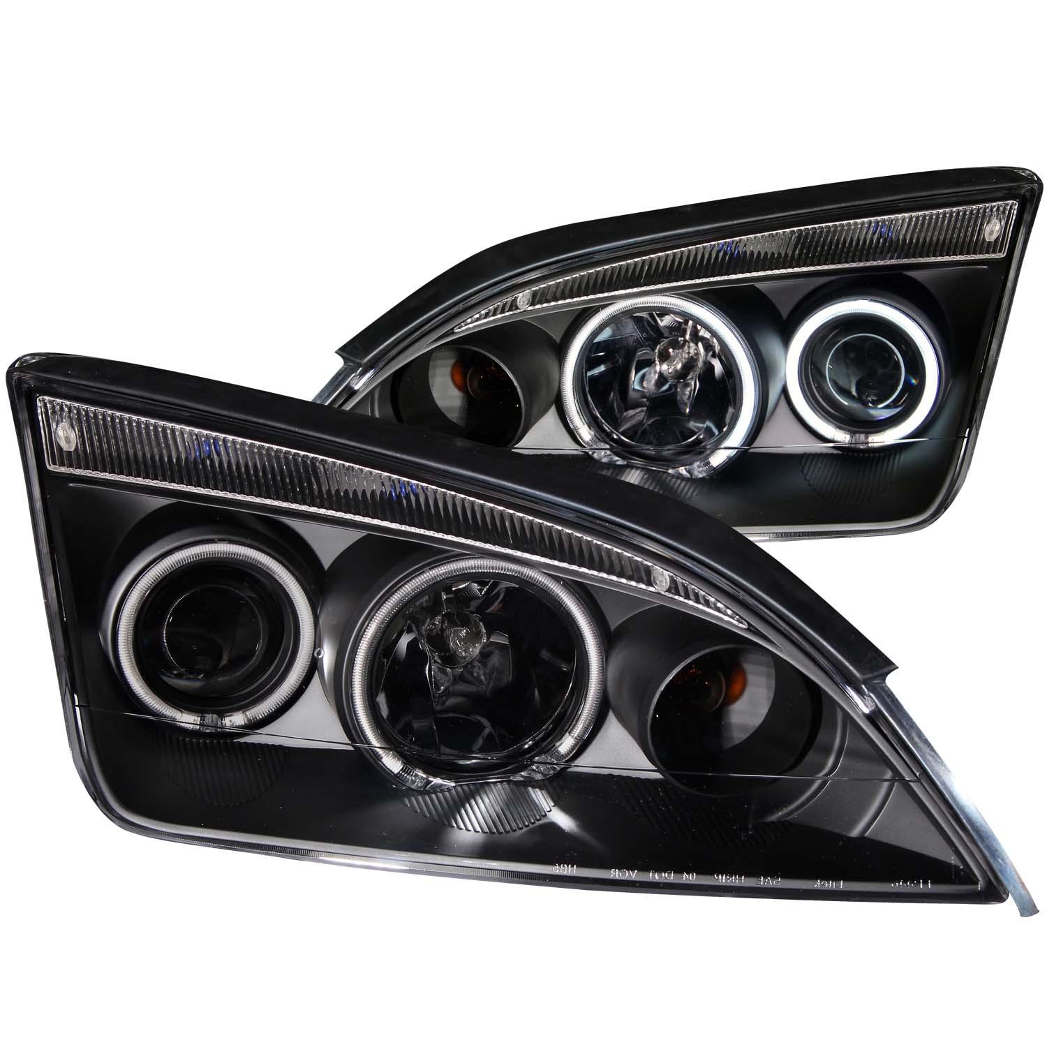ANZO Projector Headlight Set W/Halo (2005-2006 Focus) - 121198