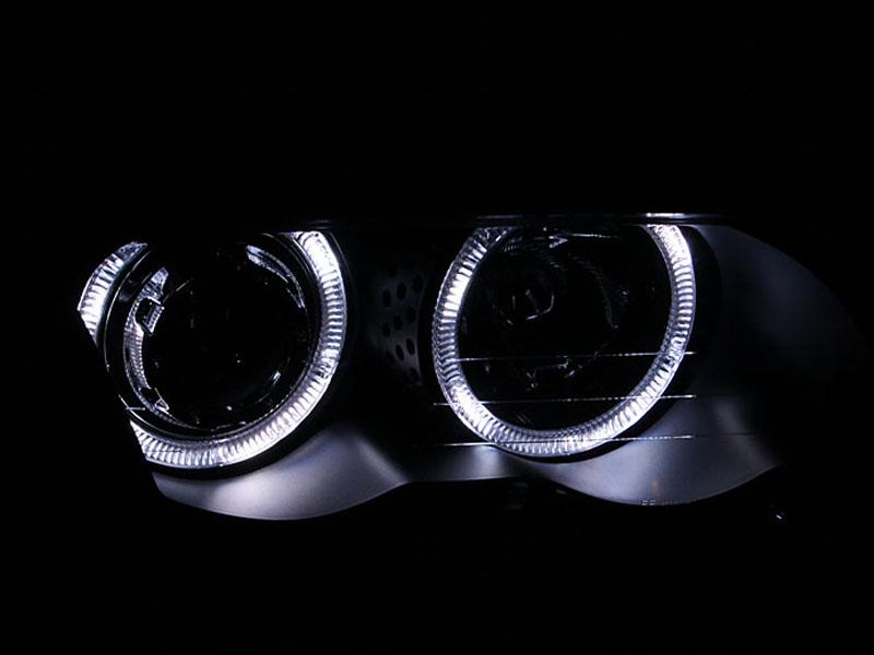 ANZO Projector Headlight Set W/Halo (1999-2001 320i, 323i, 325i, 325xi, 328i, 330i, 330xi) - 121261