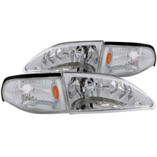 ANZO Crystal Headlight Set (1994-1998 Mustang) - 121262