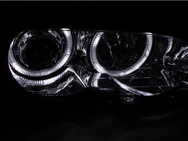 ANZO Projector Headlight Set W/Halo (1999-2008 323Ci, 323i, 325Ci, 328Ci, 328i, 328xi, 330Ci, 335i, M3) - 121268