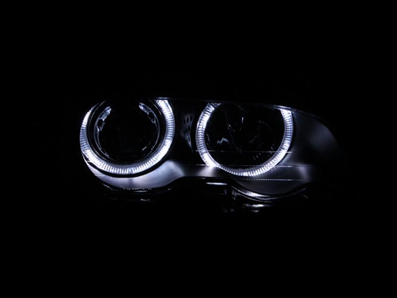 ANZO Projector Headlight Set W/Halo (1999-2008 323Ci, 323i, 325Ci, 328Ci, 328i, 328xi, 330Ci, 335i, M3) - 121269