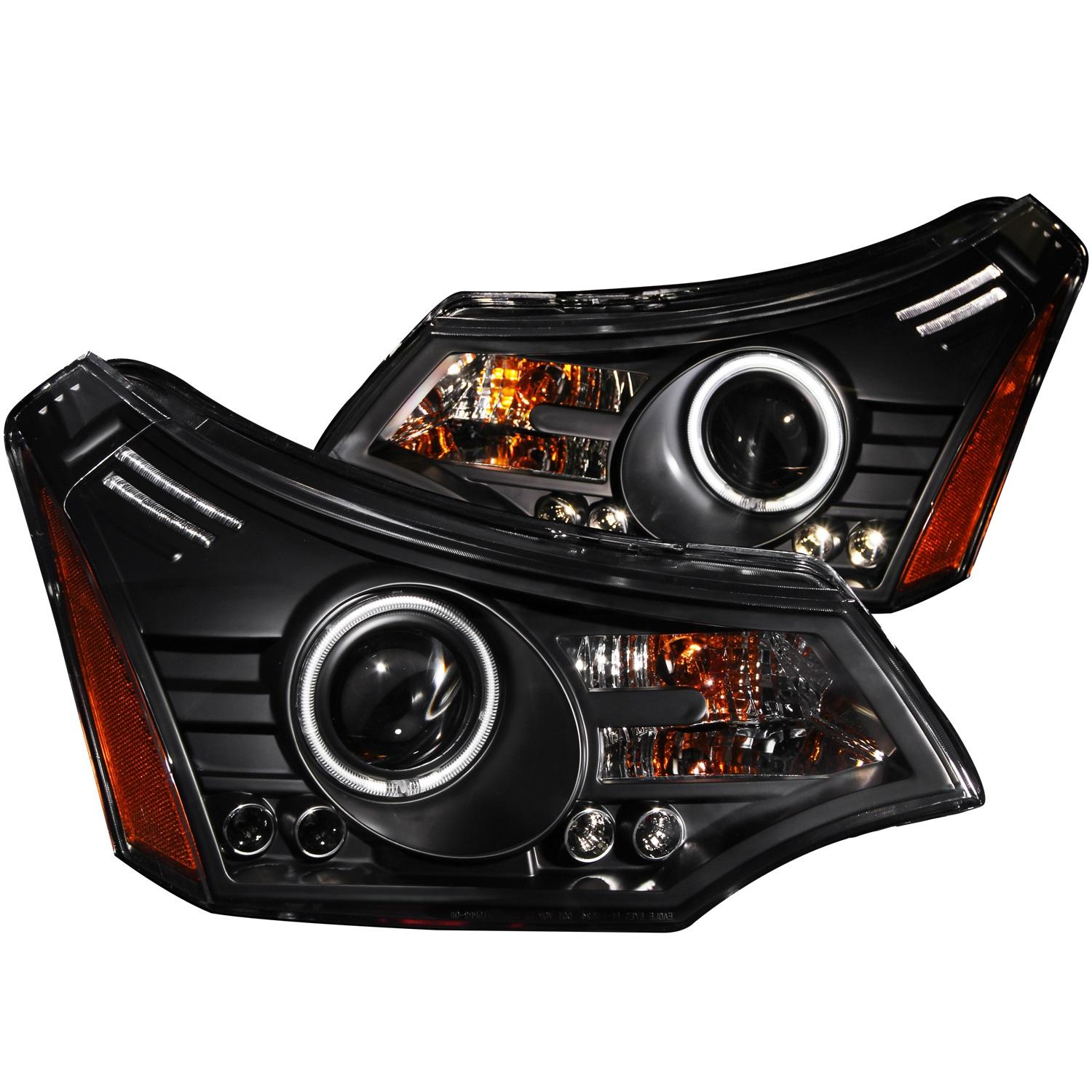 ANZO Projector Headlight Set W/Halo (2008-2011 Focus) - 121272