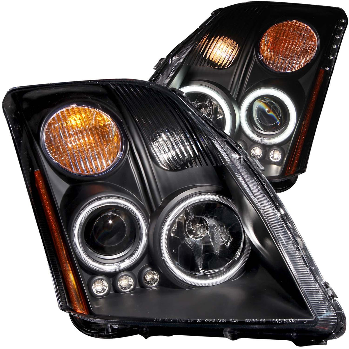 ANZO Projector Headlight Set W/Halo (2007-2012 Sentra) - 121276