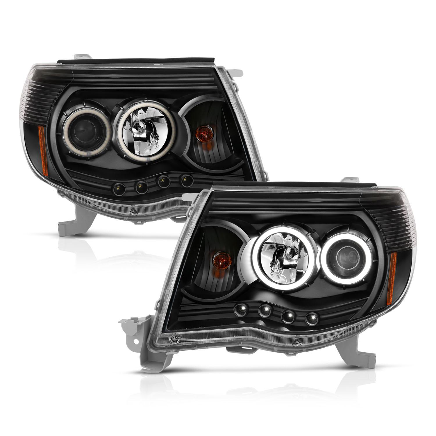ANZO Projector Headlight Set W/Halo (2005-2011 Tacoma) - 121282