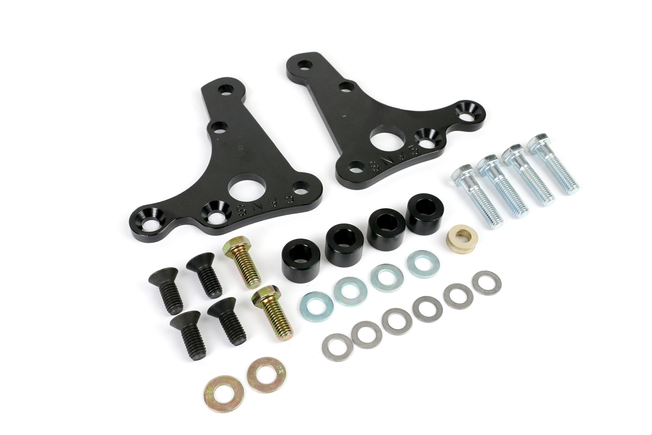 Ridetech Front caliper brackets for SN95 brakes with Ridetech 79-93 Mustang SLA. (1979-1993 Mustang) - 12129508