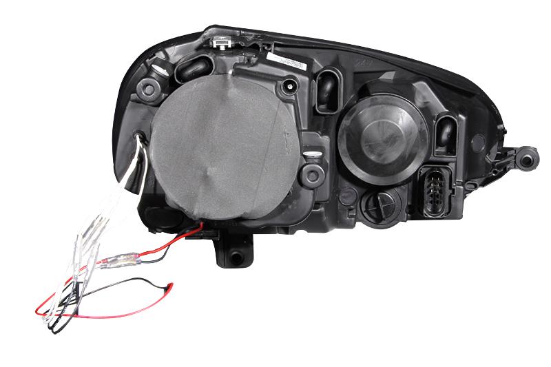 ANZO Projector Headlight Set W/Halo (2006-2009 GTI, Jetta, Rabbit) - 121345