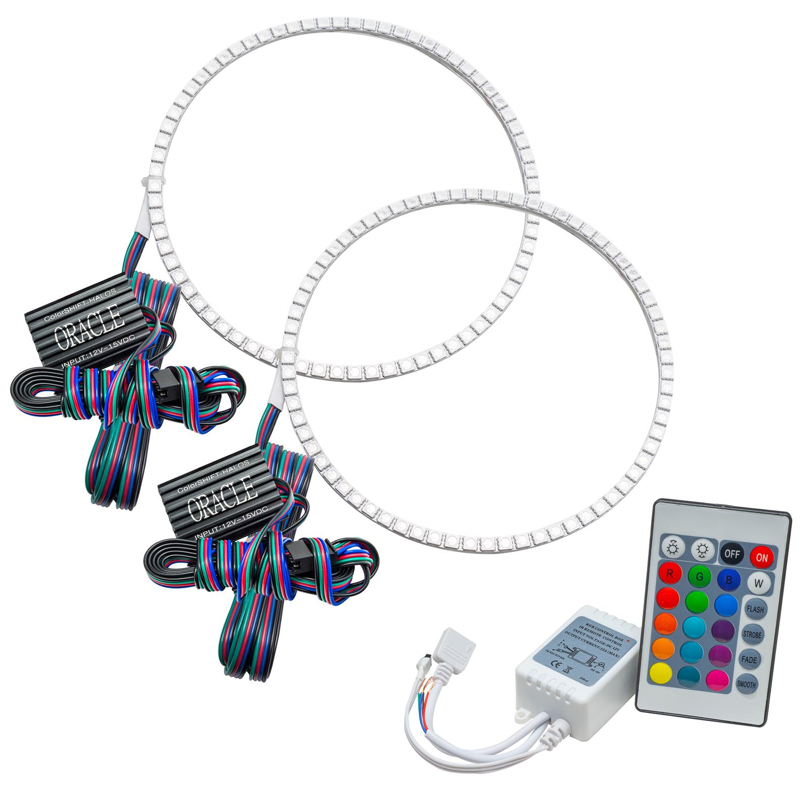 Oracle Lighting Led Waterproof Halo Kit, Colorshift - Simple (2018-2021 Wrangler) - 1214-504