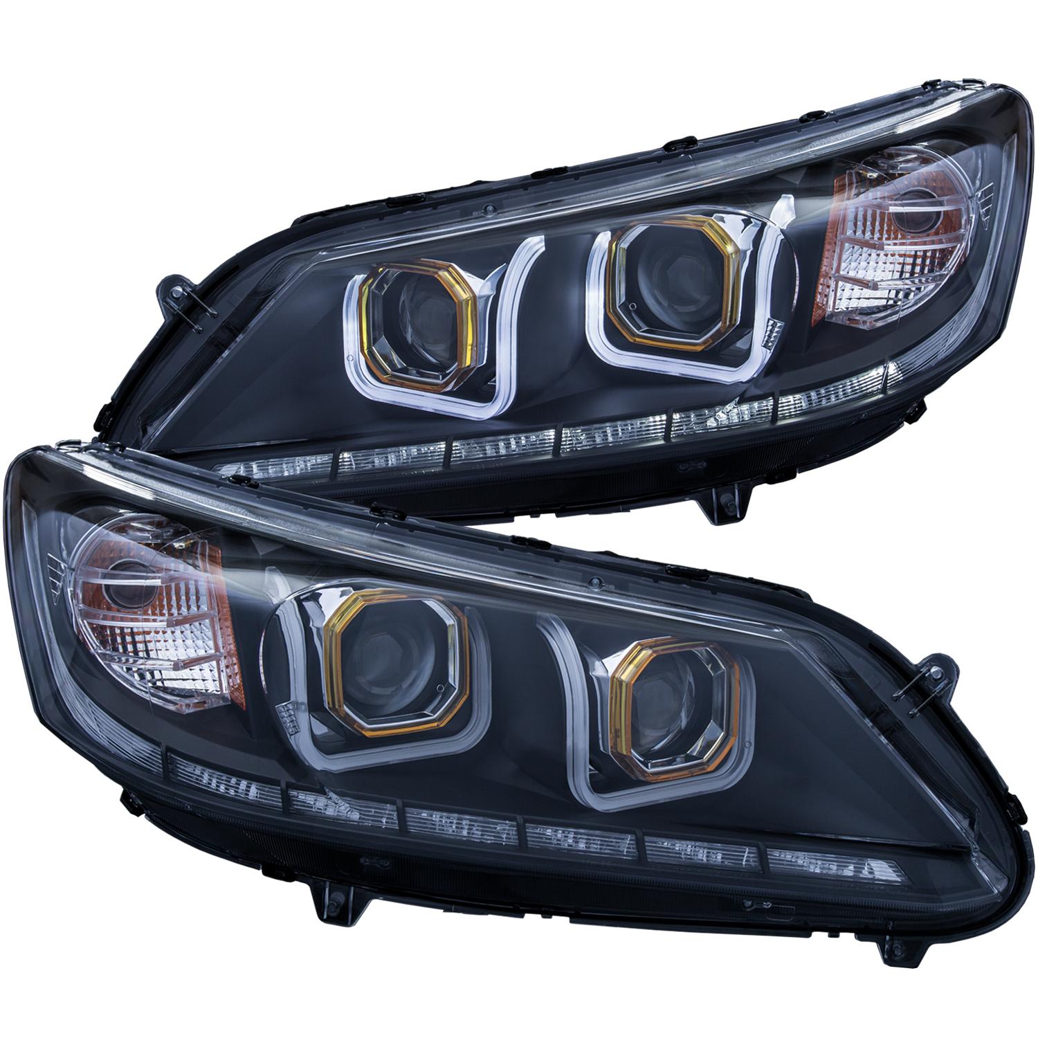 ANZO Projector Headlight Set (2013-2015 Accord) - 121492