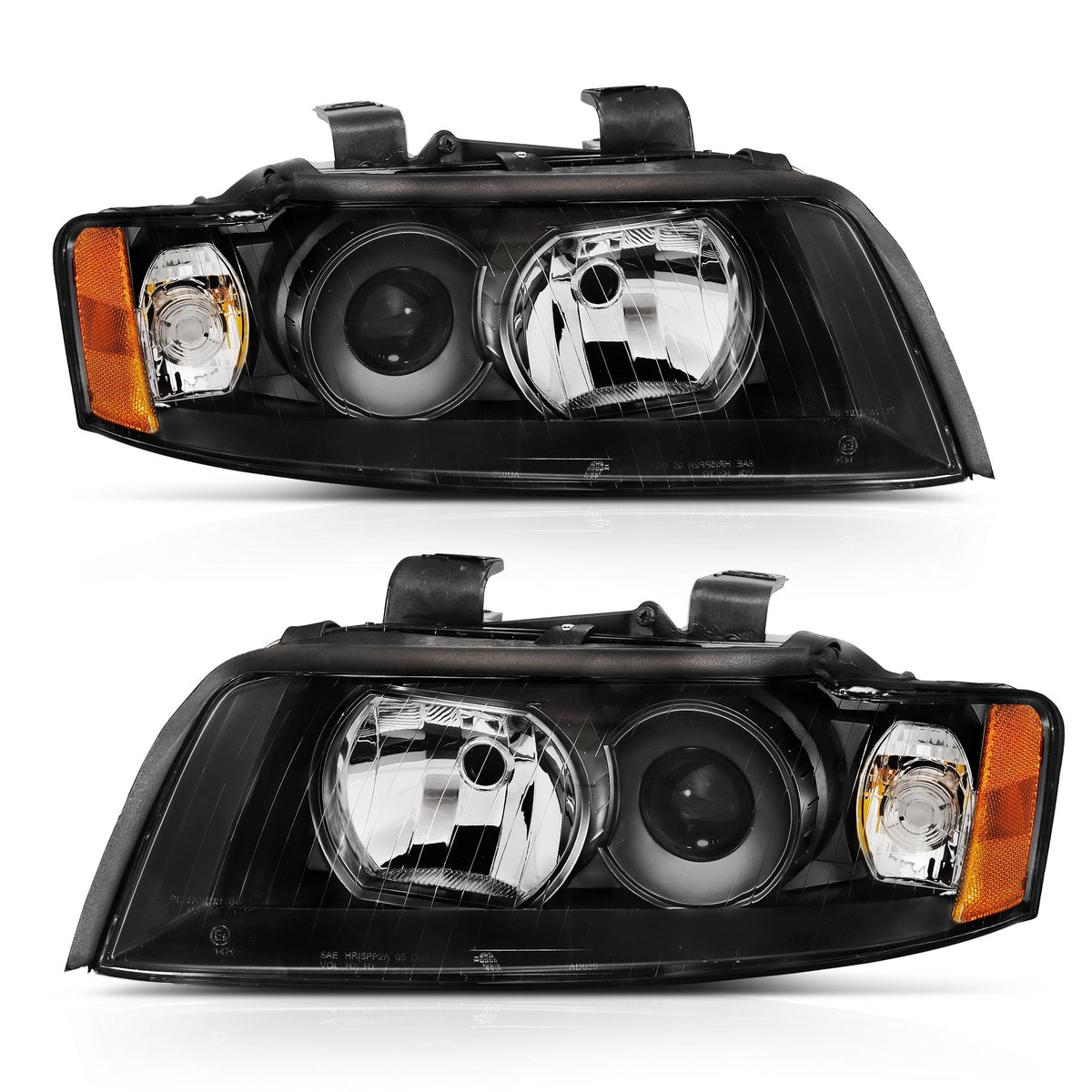 ANZO Projector Headlights (2002-2005 A4, S4) - 121528