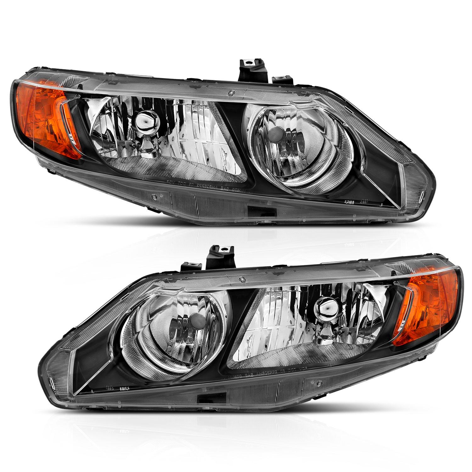 ANZO Crystal Headlight (2006-2011 Civic) - 121547