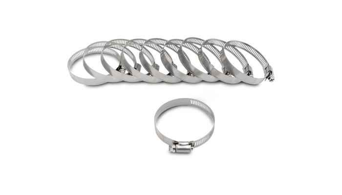 Vibrant Performance S.S. Worm Gear Clamps (Pack Of 10) - Clamping Range: 2.04"-3.00" - 12154