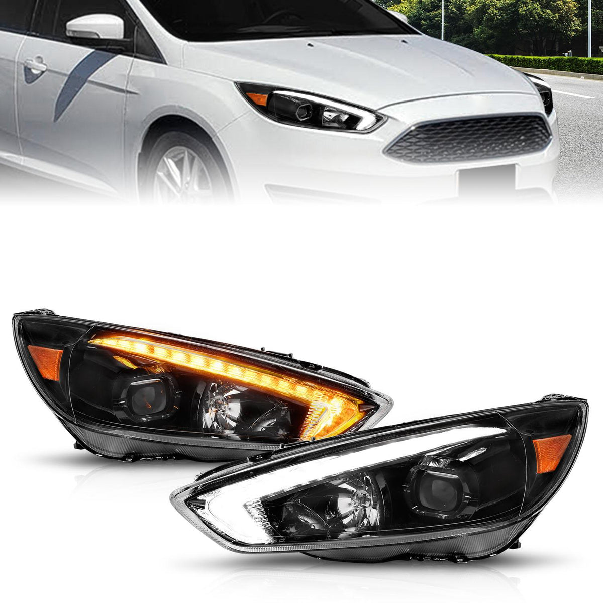 ANZO Projector Headlight (2015-2018 Focus) - 121564