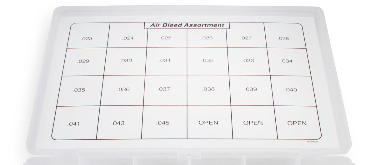 Holley Air Bleed Assortment Kit.  - 36-240