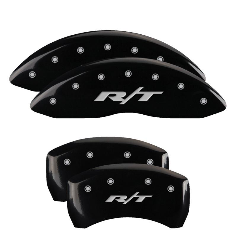 MGP Set Of 4: Black Finish, Silver Rt1 (Truck) (2011-2023 Dodge Challenger, Dodge Charger) - 12162SRT1BK