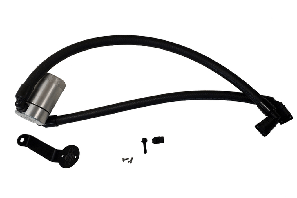 J&L 3047-C 3.0 Oil Separator Passenger Side (2015-2017 Ford Expedition 3.5L EcoBoost) - Clear Anodized