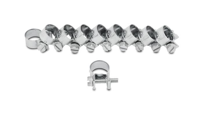 Vibrant Performance Fuel Injector Style Mini Hose Clamp: 16Mm-18Mm (Pack Of 10) - 12239