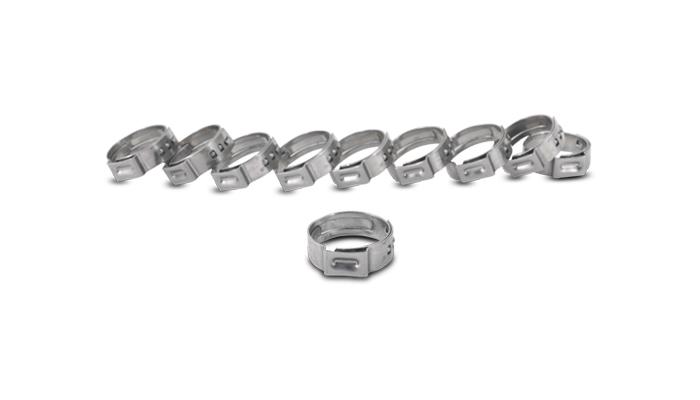 Vibrant Performance Stainless Steel Pinch Clamps: 12.8-15.3Mm (Pack Of 10) - 12275