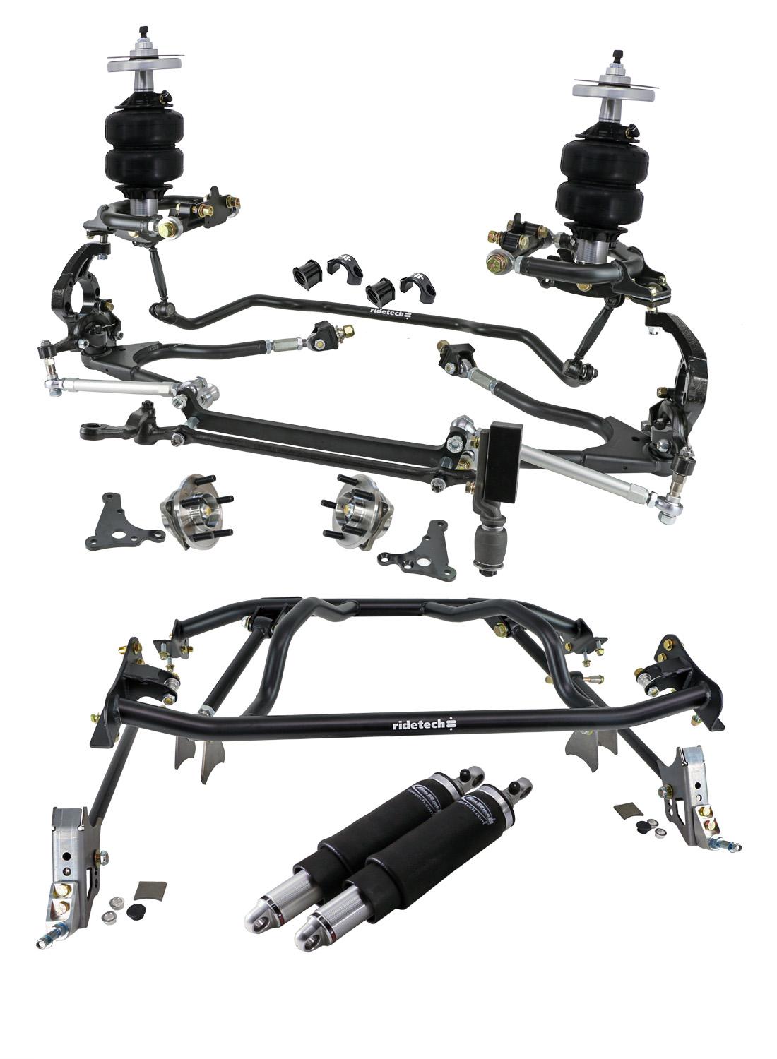 Ridetech HQ Air Suspension System With Hub Spindles For 1961-1965 Falcon. - 12280296