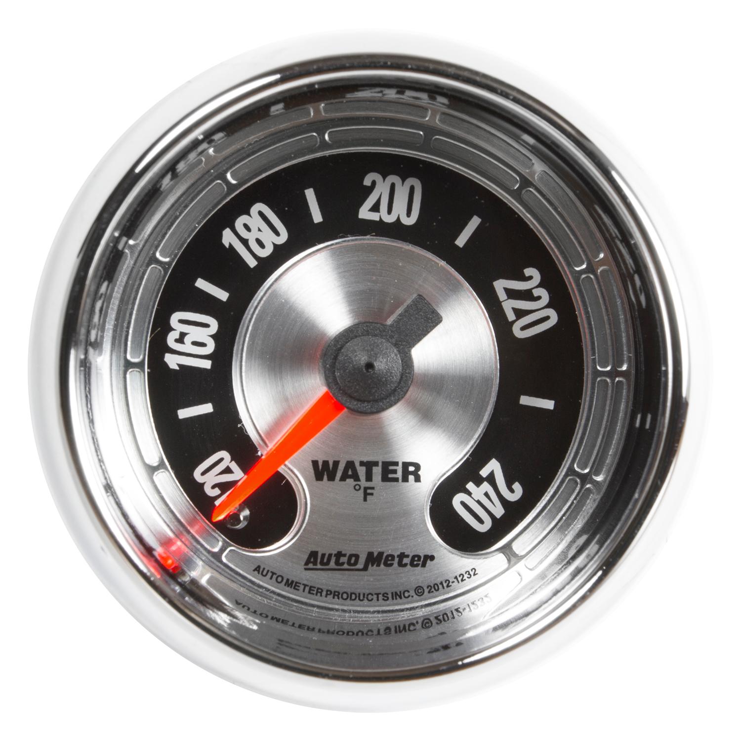Auto Meter 2-1/16" WATER TEMPERATURE, 100-240 °F, AMERICAN MUSCLE - 1232