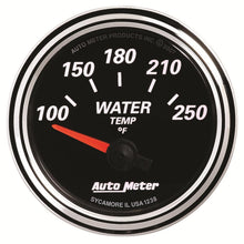 Auto Meter 2-1/16" WATER TEMPERATURE, 100-250 °F, DESIGNER BLACK II - 1238