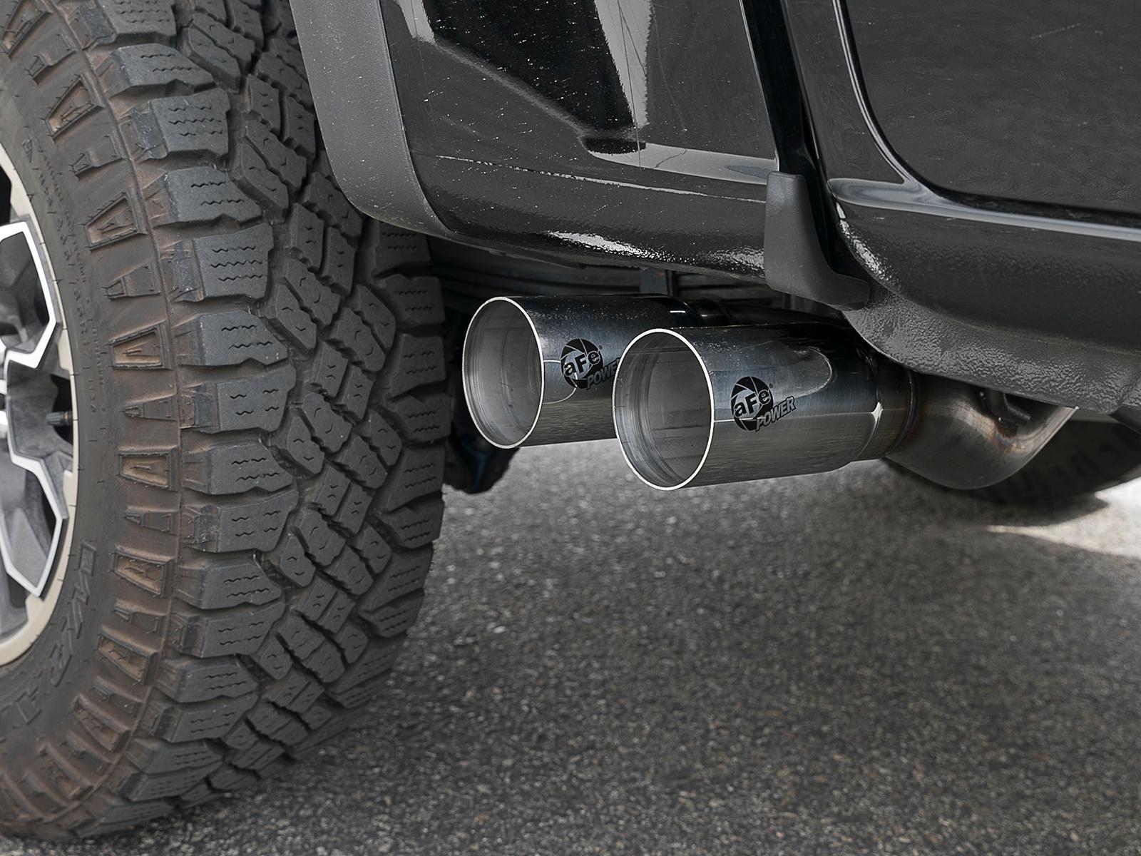 AFE Rebel Series 3 IN 409 Stainless Steel Cat-Back Exhaust System w/Polished Tip (2015-2020 Colorado, Colorado, Canyon, Canyon) - 49-44061-P