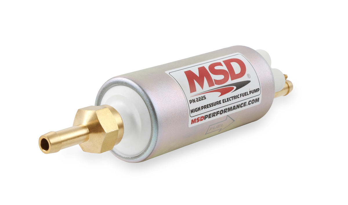 Msd 2225 High Pressure Electric Fuel Pump, 43 Gph