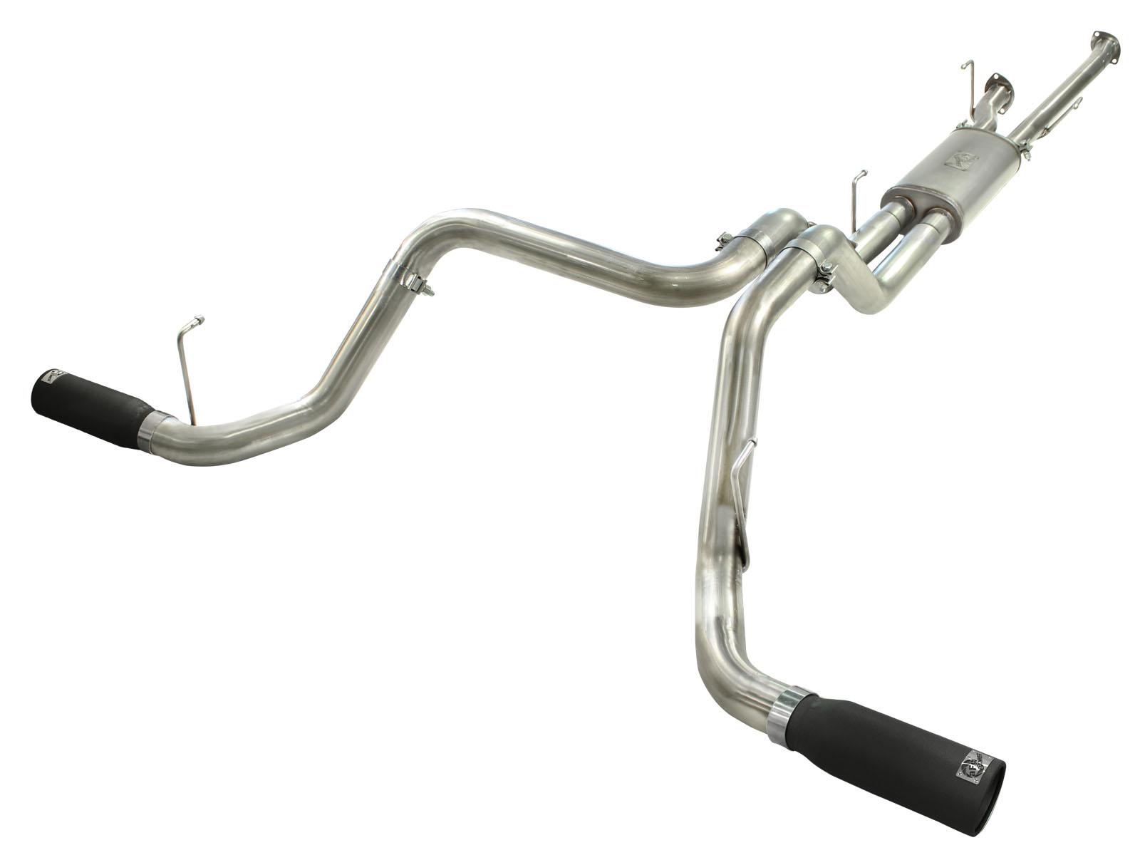 AFE MACH Force-Xp Cat-Back Exhaust w/ Black Tip (2010-2021 Tundra) - 49-46014-B