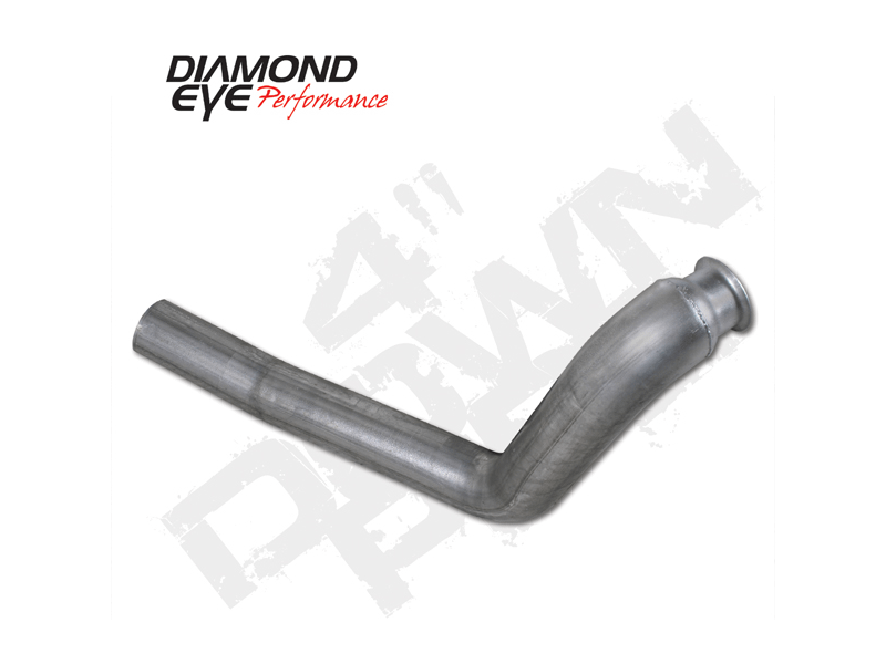 Diamond Eye Performance Turbo Downpipe For 98-02 Ford E-Series Van 7.3L 4 Inch Inlet/Outlet Steel No Oxygen Sensor Bung Diamond Eye - 124011