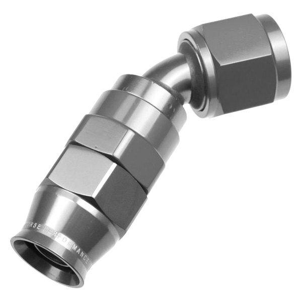 Redhorse Performance -10 AN 45 Degree PTFE reusable  Hose End - Clear - -238954