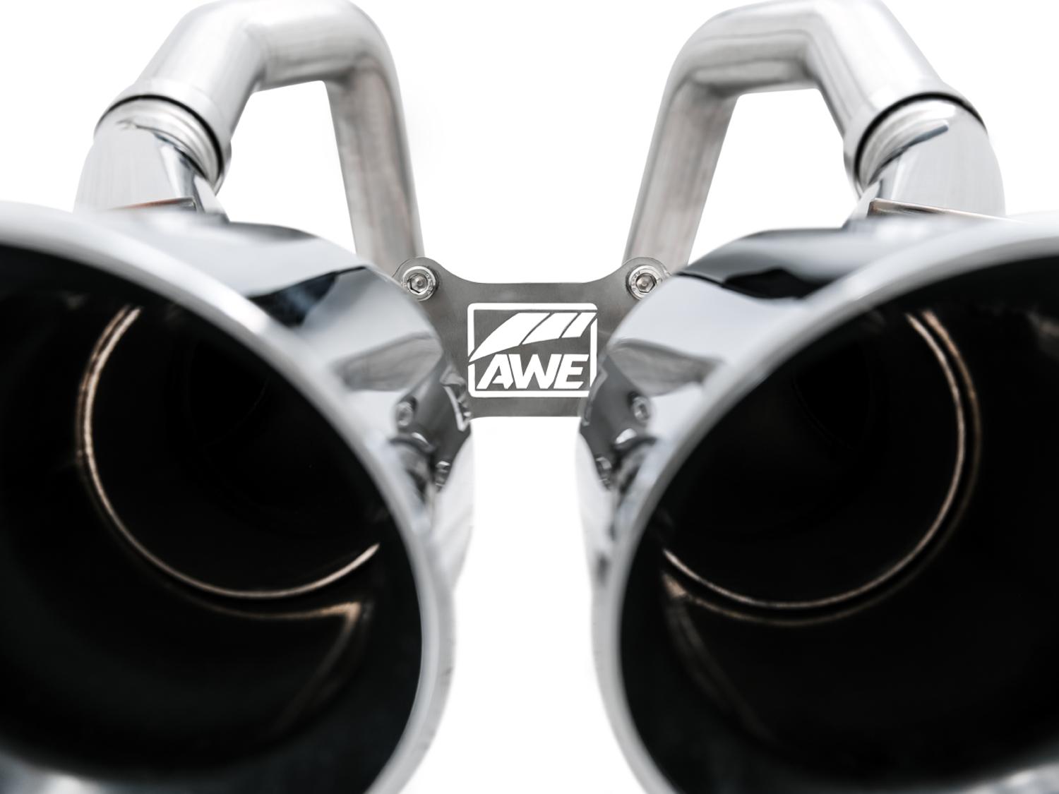 AWE Tuning Track Edition Axle-Back Exhaust w/Chrome Tips (2014-2017 Corvette Stingray, Z51, Grand Sport, Z06, ZR1 w/o AFM)- 3020-42073