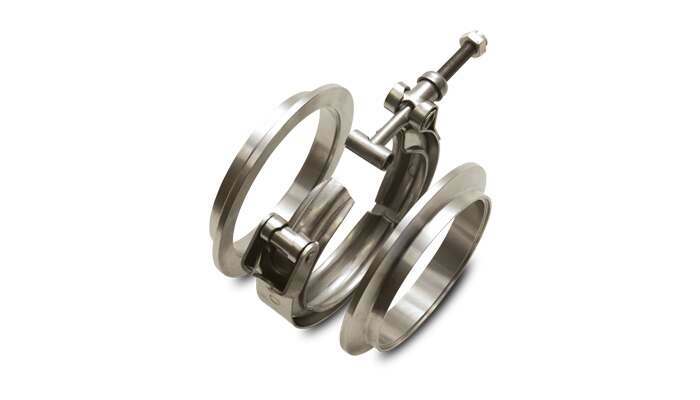 Vibrant Performance V-Band Titanium Flange Assembly, For 5.00" O.D. Tubing - 12494