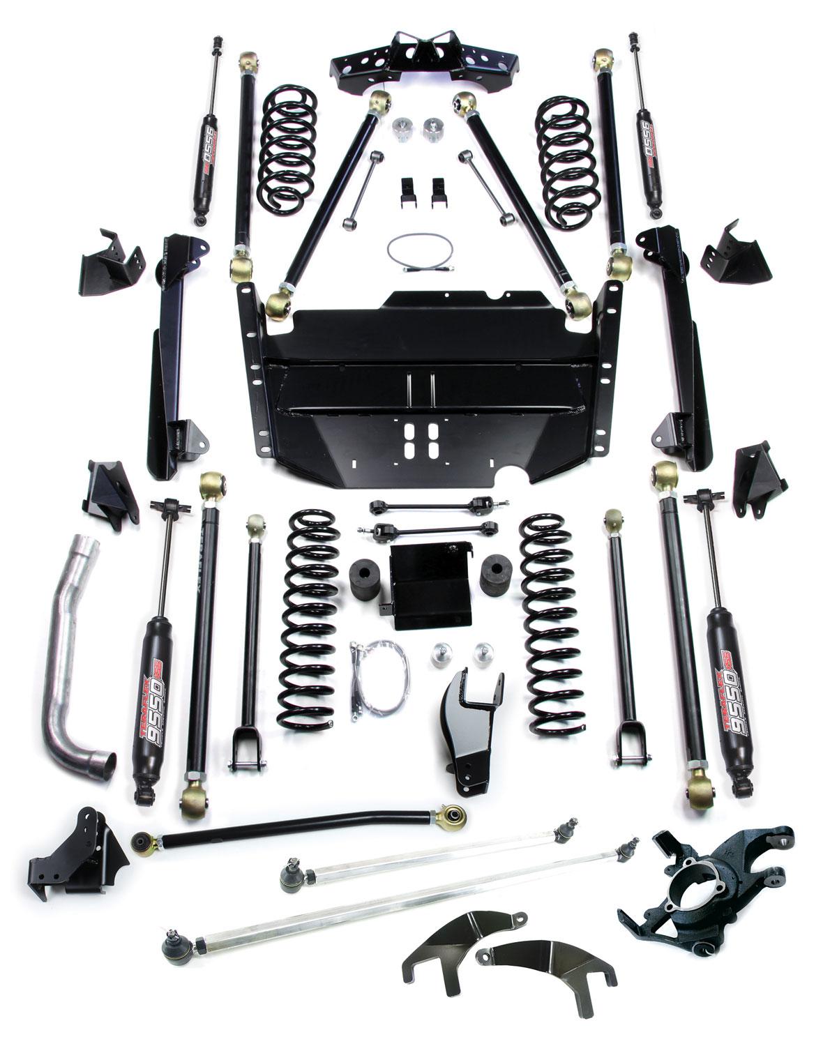 Teraflex 03-06 Wrangler TJ LWB 5 Inch Pro LCG Long Arm Suspension System & High Steer 9550 VSS Twin-Tube - 1249580