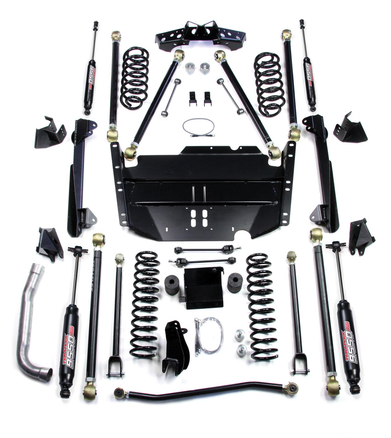 Teraflex 03-06 Wrangler TJ LWB 5 Inch Pro LCG Long Arm Suspension System & 9550 VSS Twin-Tube Shocks - 1249585